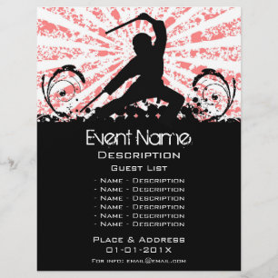 Flyer Promoción del evento de artes marciales