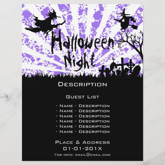 Flyer Promoción del evento de Halloween (Frente)
