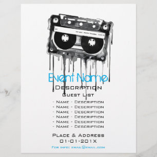 Flyer Promoción del evento musical