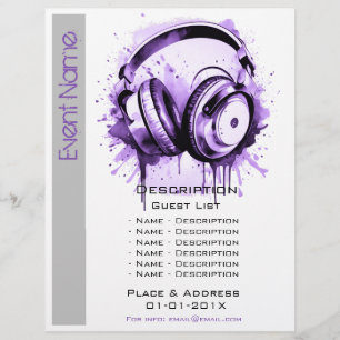 Flyer Promoción del evento musical