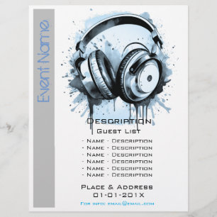 Flyer Promoción del evento musical