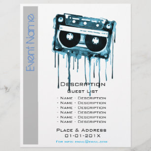 Flyer Promoción del evento musical