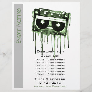 Flyer Promoción del evento musical
