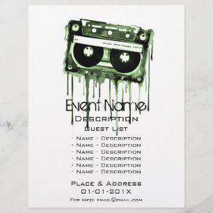 Flyer Promoción del evento musical