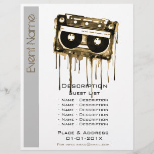 Flyer Promoción del evento musical