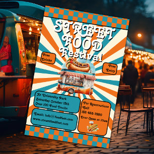 Flyer Promoción del Festival de Comida Callejera