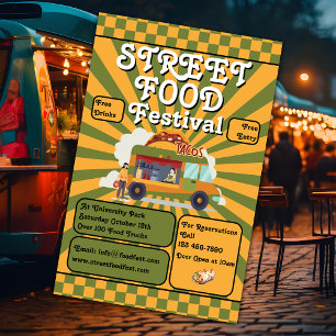 Flyer Promoción del Festival de Comida Callejera