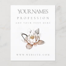 FLYER : PROMOCIÓN EMPRESARIAL : LOTUS BLANCO