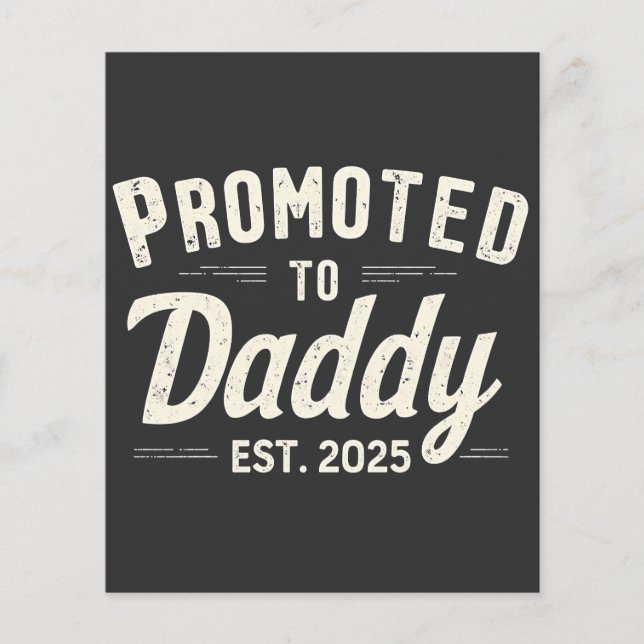 Flyer Promocionado a Daddy Est. 2025 Día del padre (Frente)