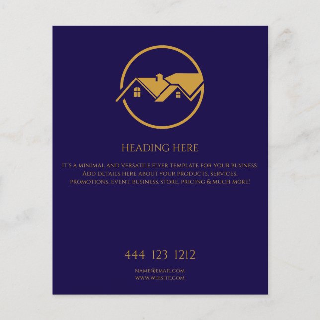 Flyer Promotor Inmobiliario Moderno (Frente)