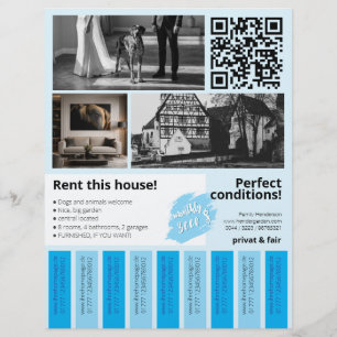 Flyer Propiedad de Casa Nueva en Alquiler Tiras Desgarra