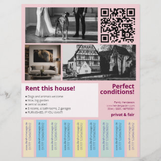 Flyer Propiedad de Casa Nueva en Alquiler Tiras Desgarra