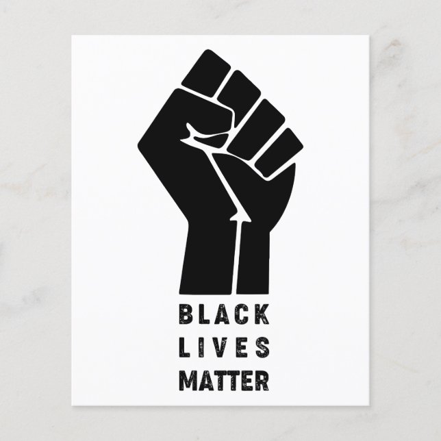 Flyer prote de símbolo afro-americano de la materia de l (Frente)