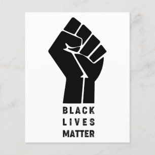 Flyer prote de símbolo afro-americano de la materia de l