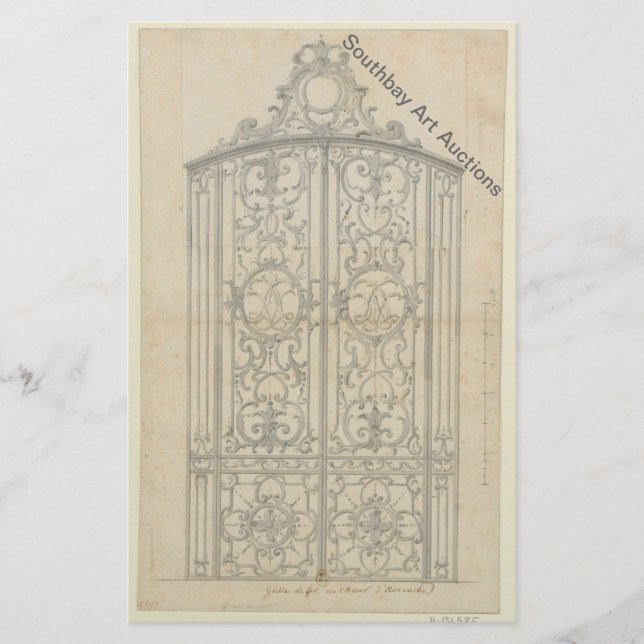 Flyer Puerta del coro de hierro francés (Frente)