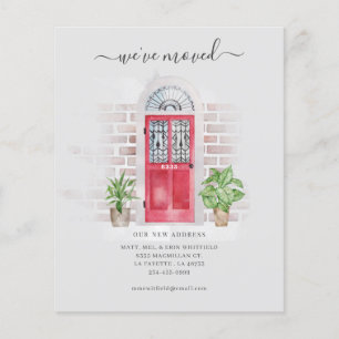 Flyer Puerta roja que hemos movido Invitación de movimie