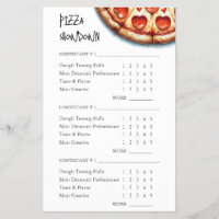 Puntuación de concurso Pizza