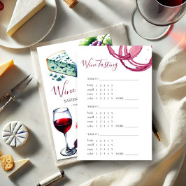 Flyer Puntuación de evaluación de vinos