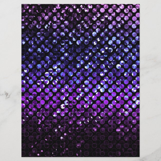 Flyer Purple Crystal Bling Strass (Frente)