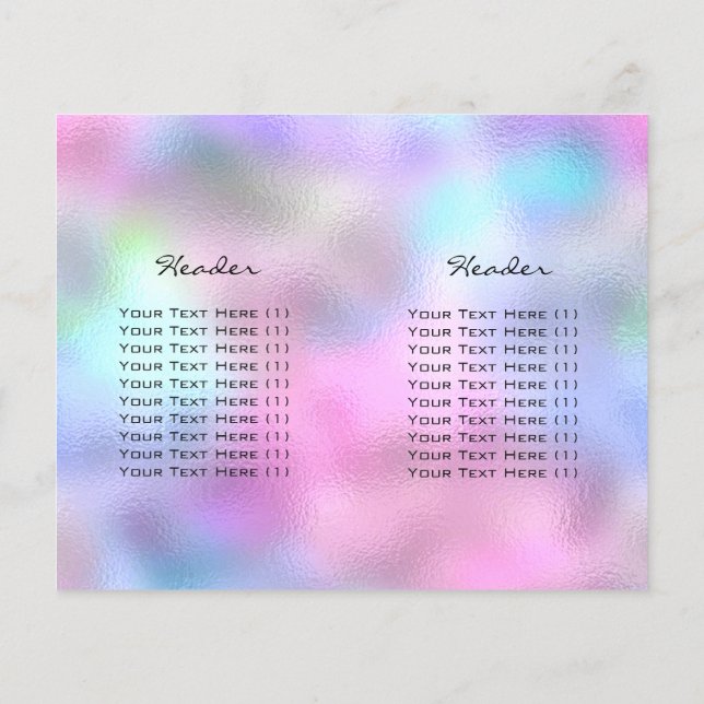 Flyer Purpurina de chispa maquillaje Precios de Eyelash  (Atrás)