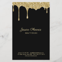 Purpurina de Glamour Moderner Gold-Gelb Schwarz