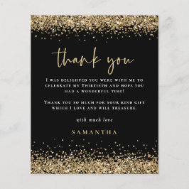 Flyer PURPURINA de Oro de PAPER 30 cumpleaños Black Grac