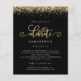 Flyer PURPURINA de Oro de PAPER celebra invitación de co