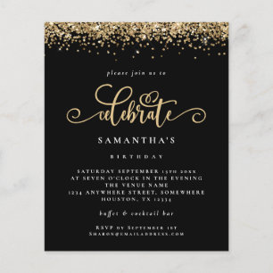 Flyer PURPURINA de Oro de PAPER celebra invitación de co