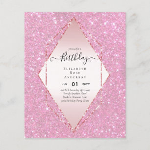 Flyer PURPURINA de PRESUPUESTO Glam Relieve metalizado B