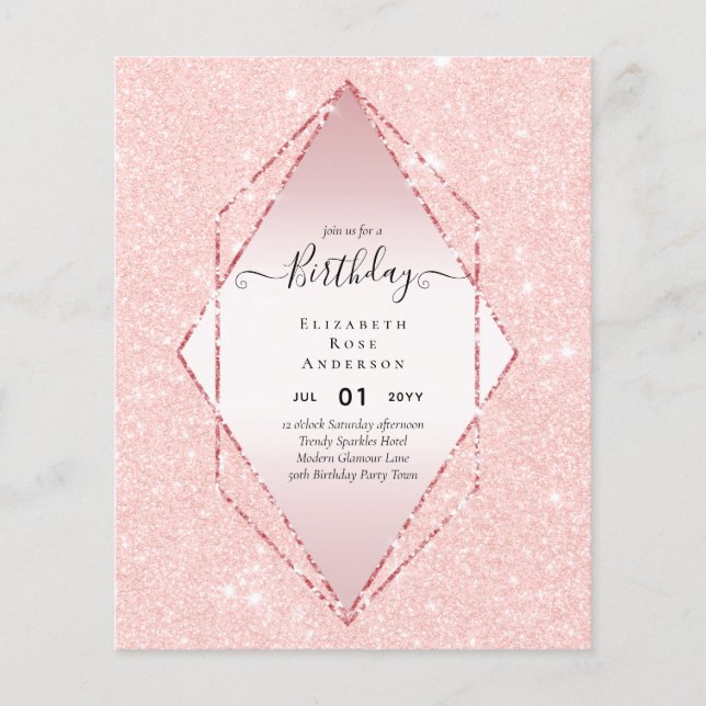 Flyer PURPURINA de PRESUPUESTO Glam Relieve metalizado B (Frente)