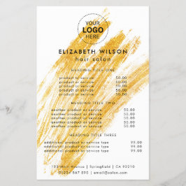 Flyer Purpurina elegante moderno de olas