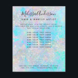 Flyer Purpurina holográfico Opal Iridesing Business<br><div class="desc">Un diseño elegante para su negocio</div>