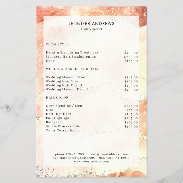 Flyer Purpurina moderno    ListFlyer (Frente)