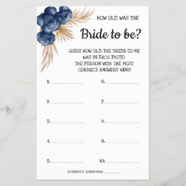 Flyer ¿Qué edad tenía la tarjeta de juego Blue Flowers S