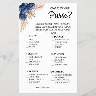 Flyer ¿Qué hay en la tarjeta de juego de ducha de flores