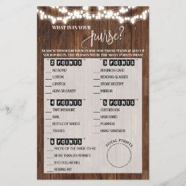 Flyer ¿Qué hay en tu bolso?