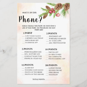 Flyer ¿Qué hay en tu tarjeta de juego de ducha de la bod