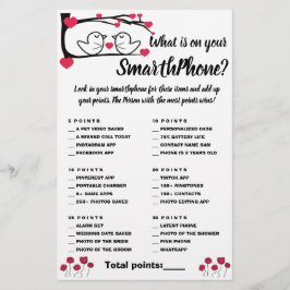 Flyer ¿Qué hay en tu tarjeta de juego de ducha de teléfo