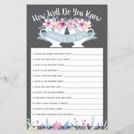 Flyer ¿Qué tan bien conoces a tu futura mamá?