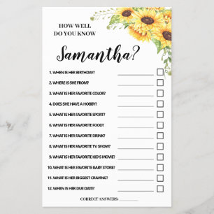 Flyer ¿Qué tan bien sabes que mamá ducha tarjeta bilingü