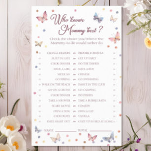 Flyer Quién Conoce Mejor a Mamá Regadera de Mariposa de