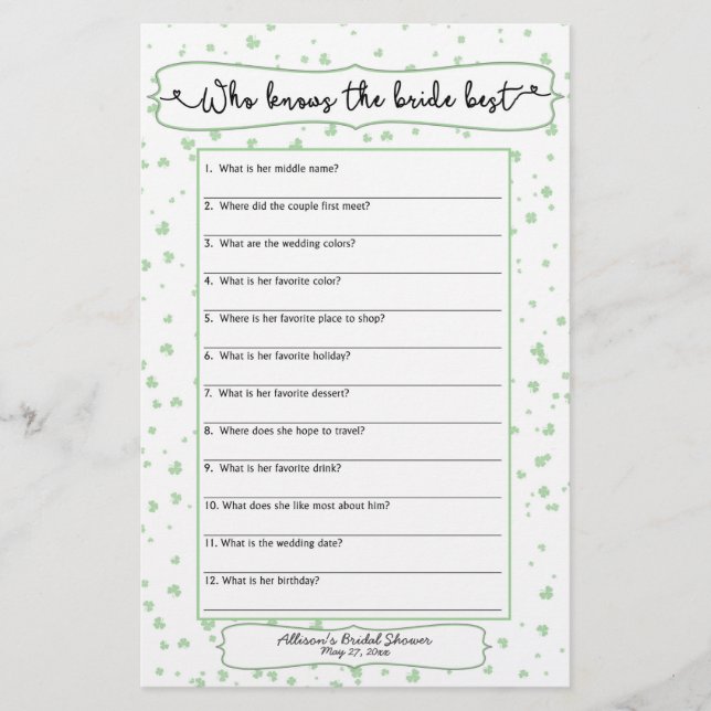 Flyer Quien mejor conoce a la novia, dijo que dijo 3991 (Frente)