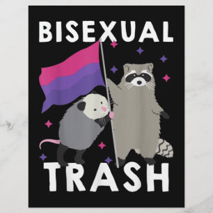 Flyer Raccoon LGBT arcoiris del orgullo gay de la basura