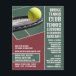 Flyer Racket & Ball, clases de tenis/publicidad de clase<br><div class="desc">Racket & Ball,  Clases De Tenis/Classes Publicidad Volantes De La Tienda De Tarjetas De Negocios.</div>