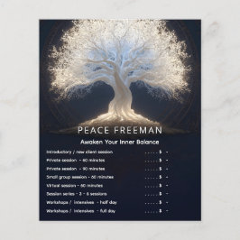 Flyer Raíces de Luz Estelar | Árbol Luminoso de la Vida