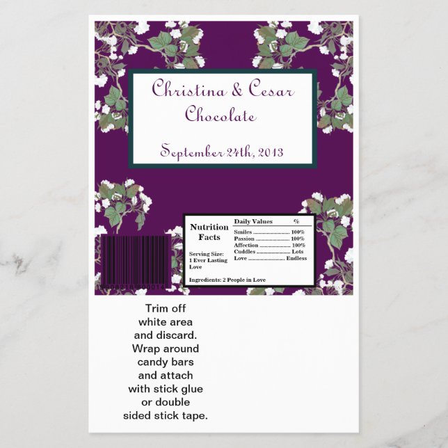 Flyer Rama de pavo real/flor del envolvimiento de la bar (Frente)