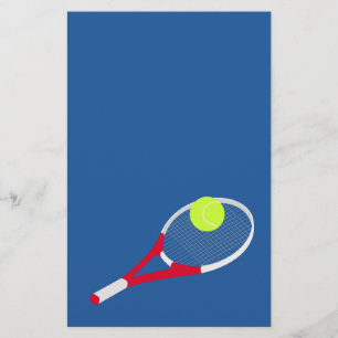 Flyer Raqueta de tenis y pelota de tenis