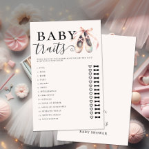 Rasgos para bebés Chica Juego de ducha Ballerina r