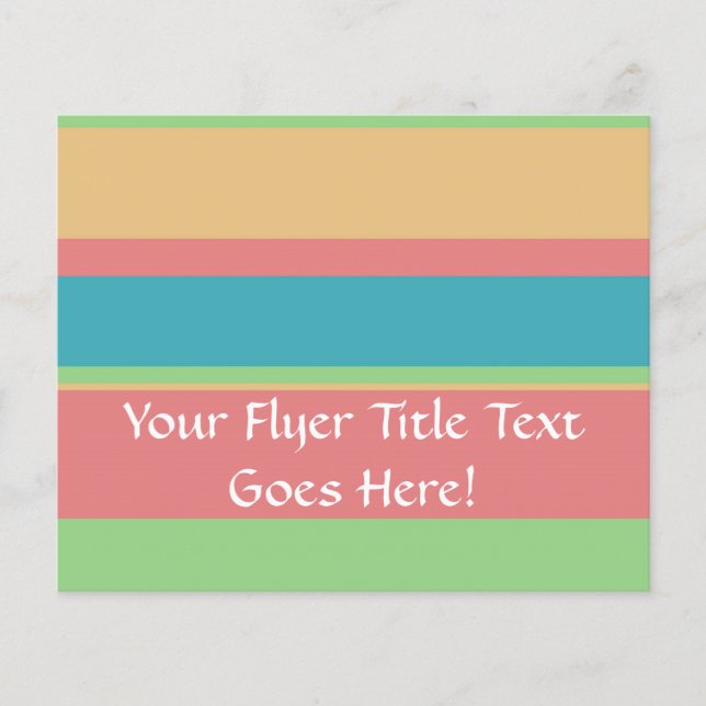 Flyer Rayas de helado de sherbet (Frente)