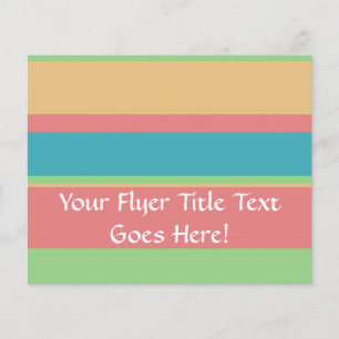 Flyer Rayas de helado de sherbet